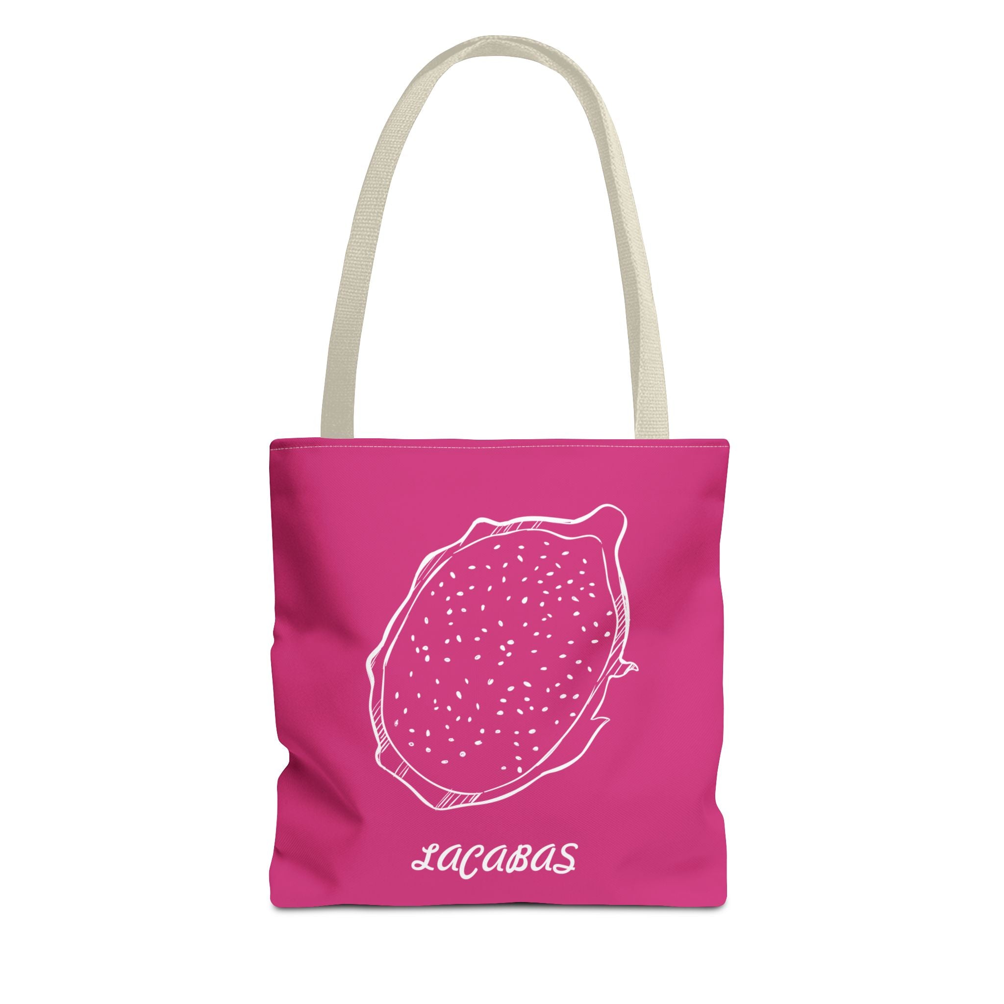 Dragon Fruit Print Tote Bag — Vibrant Tropical Dragonfruit Pattern
