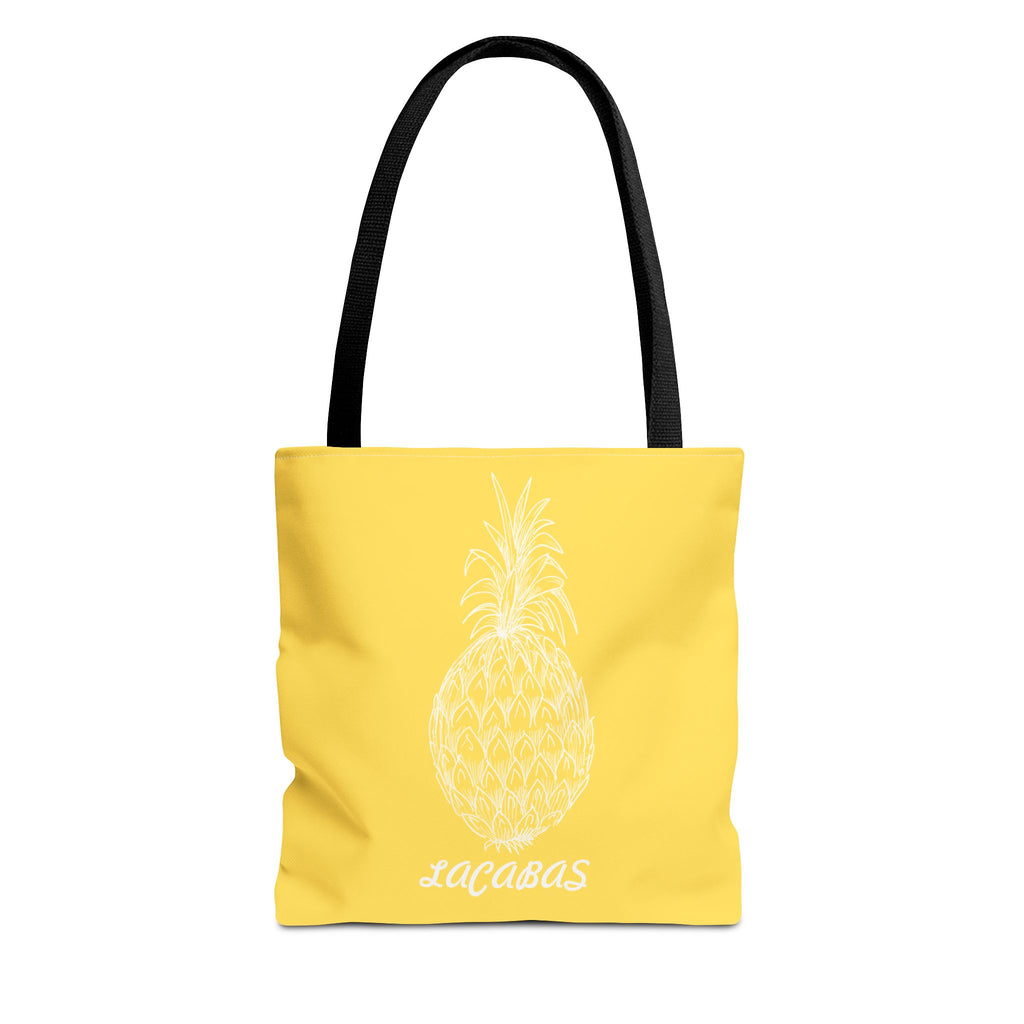 Pineapple Print Tote Bag — Tropical Fruit Pattern Beach & Market Tote