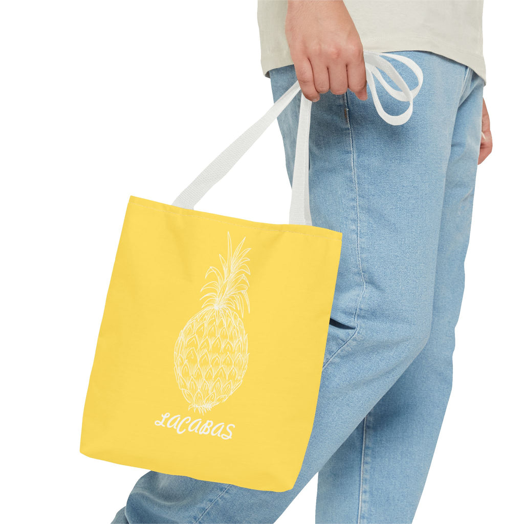 Pineapple Print Tote Bag — Tropical Fruit Pattern Beach & Market Tote