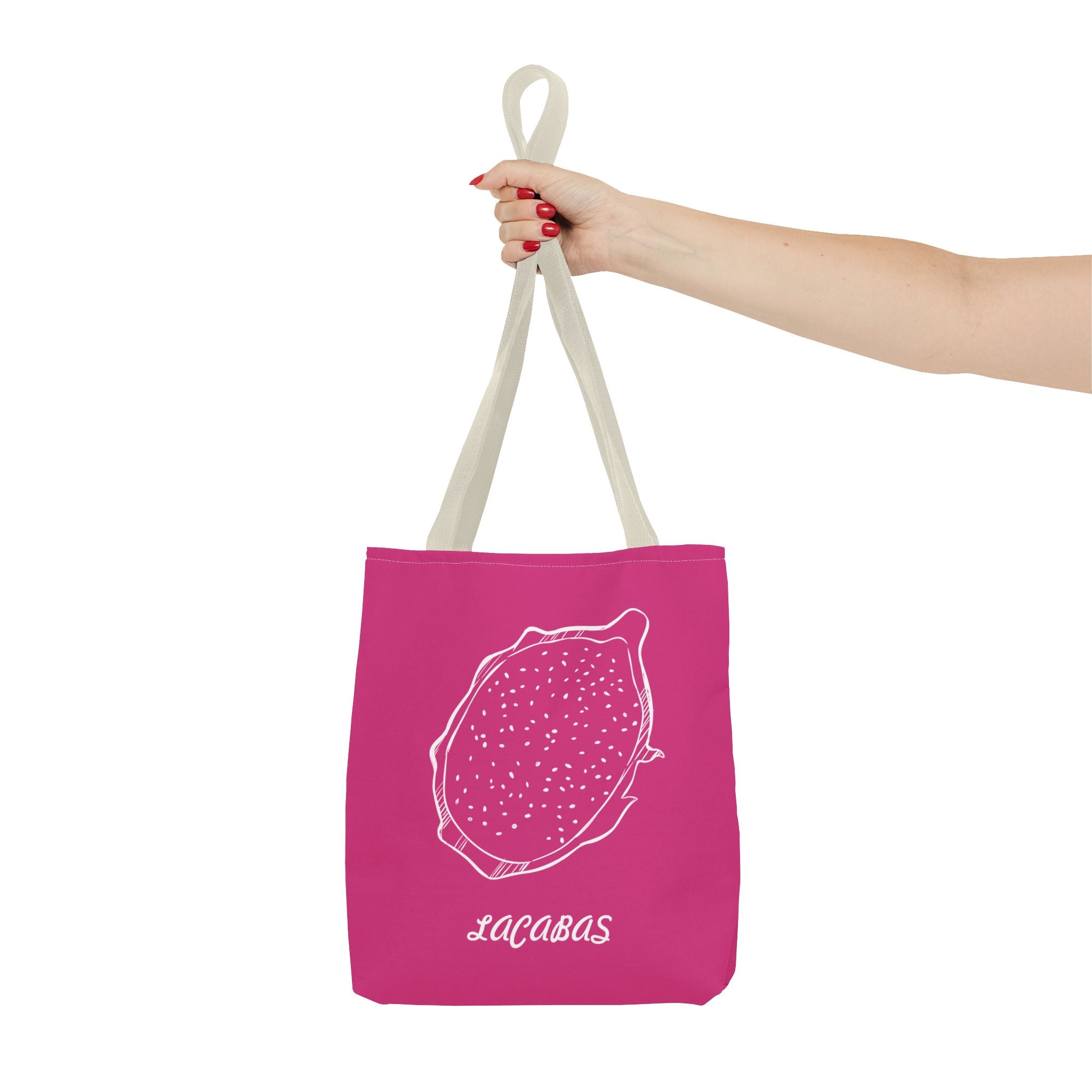 Dragon Fruit Print Tote Bag — Vibrant Tropical Dragonfruit Pattern