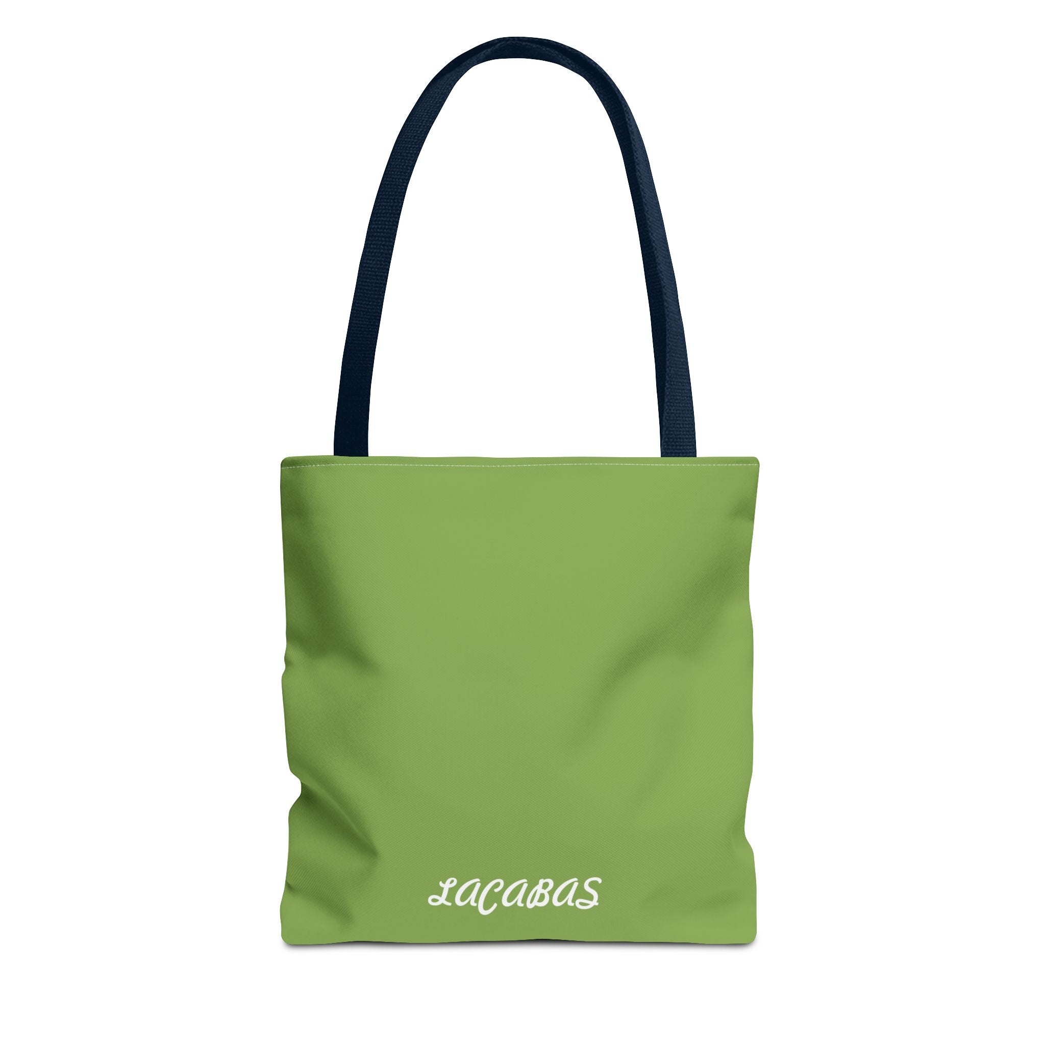 Green 'LACABAS' Tote Bag — Personalized Canvas Shopping Tote