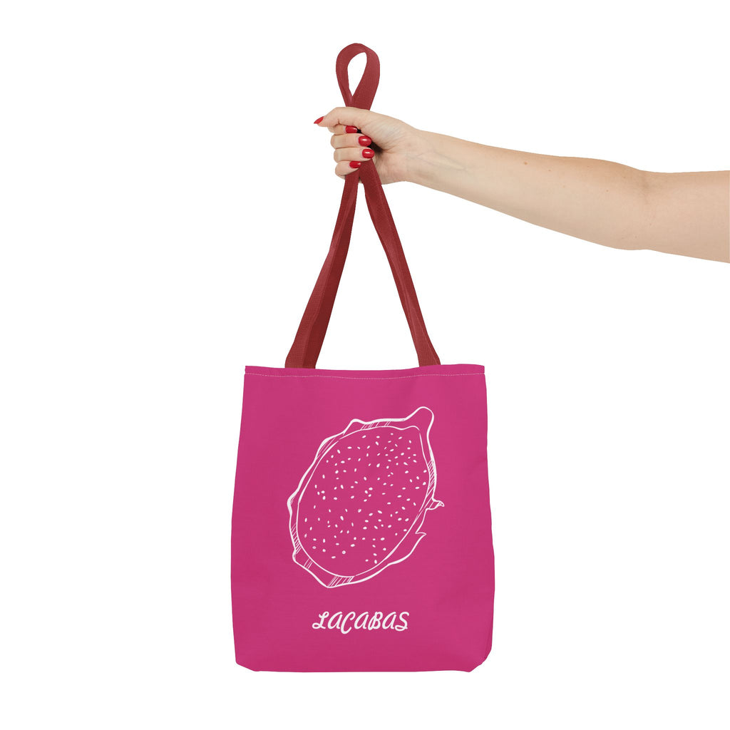 Dragon Fruit Print Tote Bag — Vibrant Tropical Dragonfruit Pattern