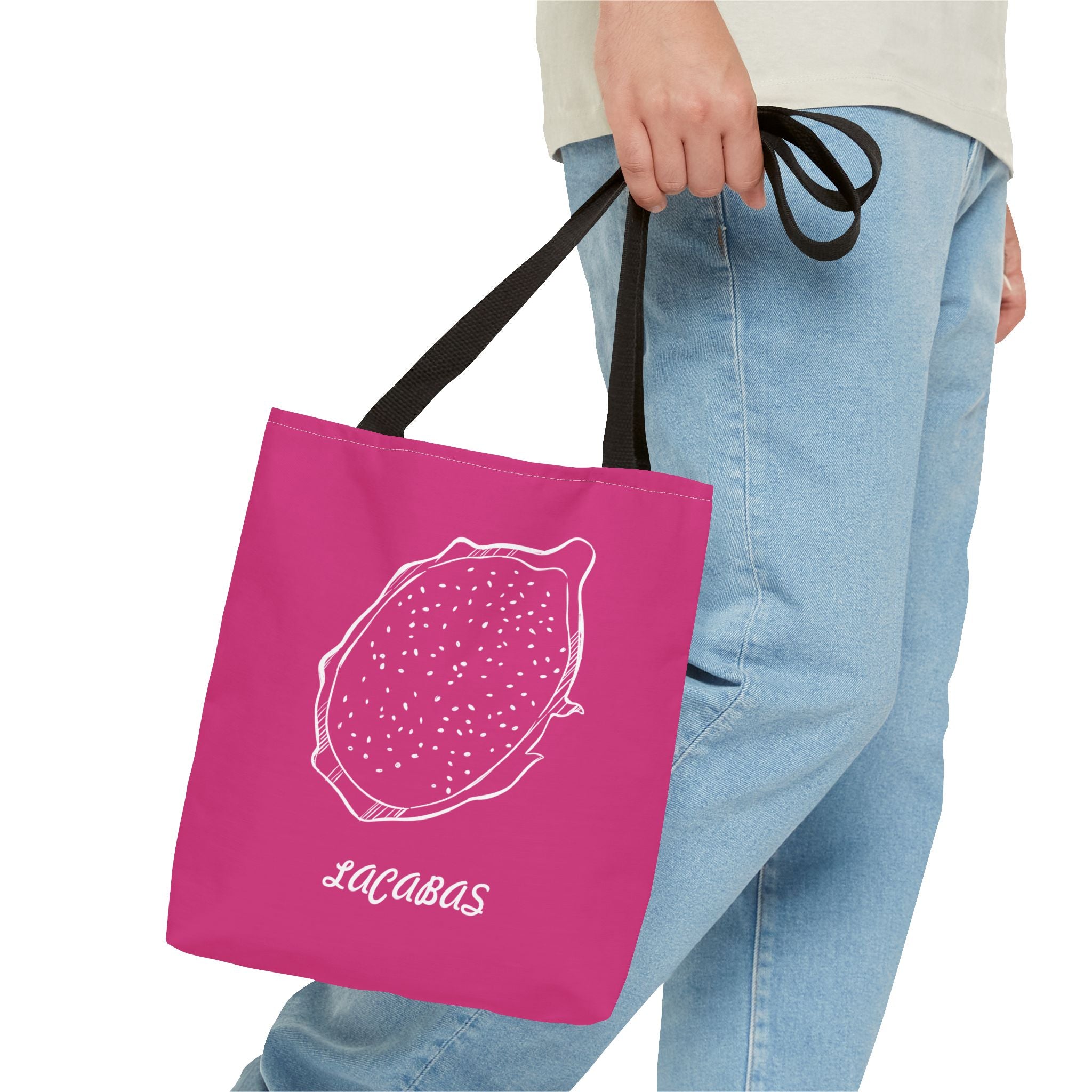 Dragon Fruit Print Tote Bag — Vibrant Tropical Dragonfruit Pattern