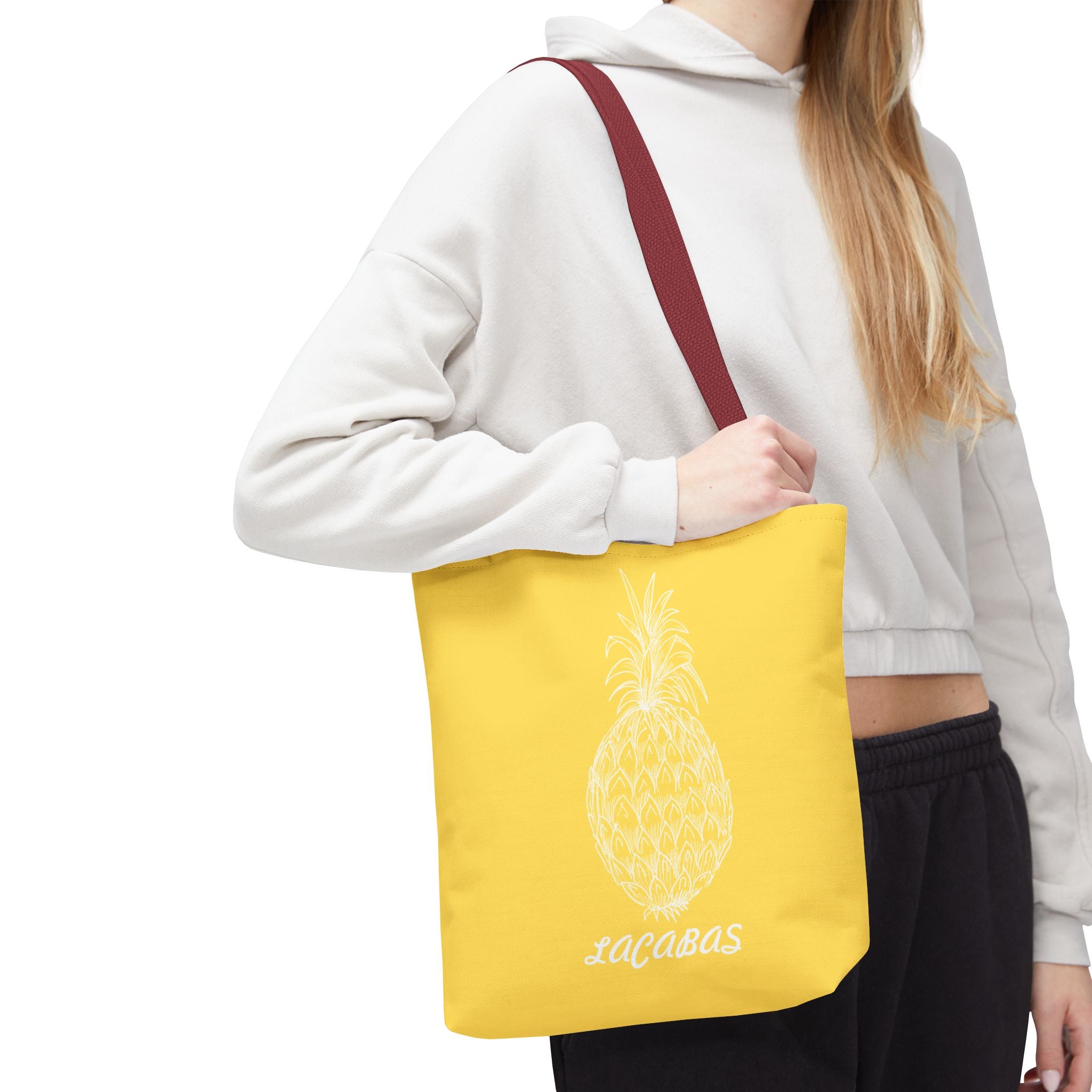 Pineapple Print Tote Bag — Tropical Fruit Pattern Beach & Market Tote