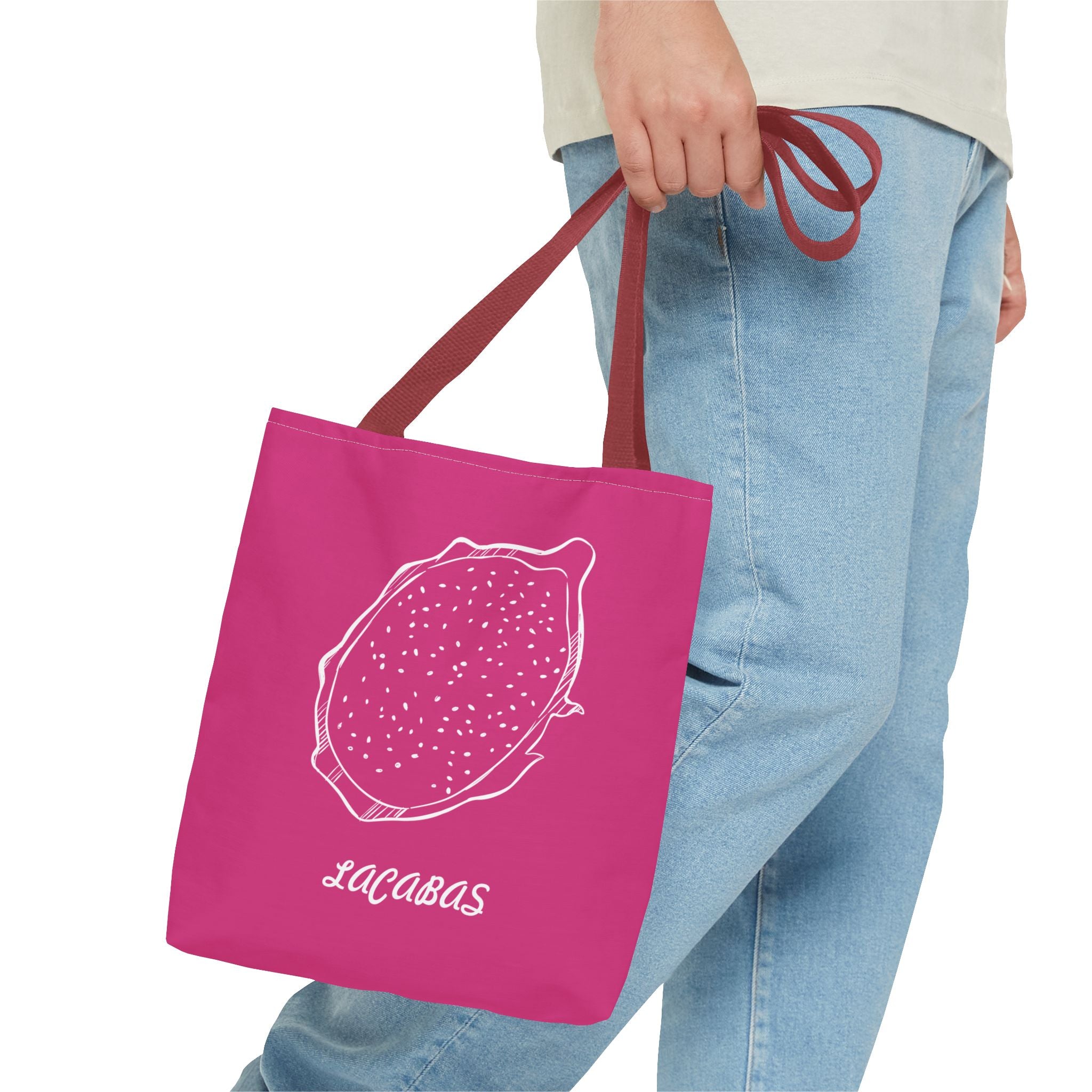 Dragon Fruit Print Tote Bag — Vibrant Tropical Dragonfruit Pattern