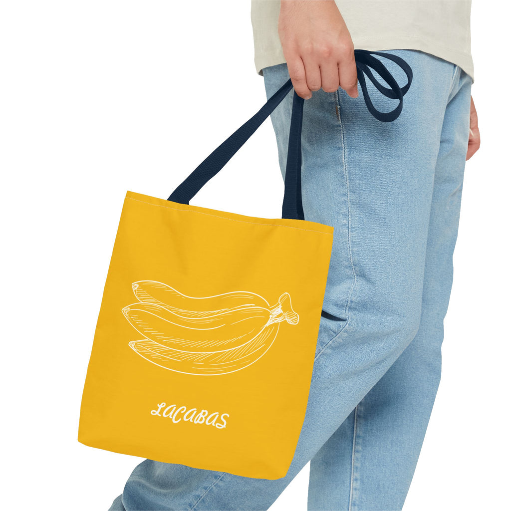 Banana Print Tote Bag — Fun Fruit Pattern Beach & Market Bag