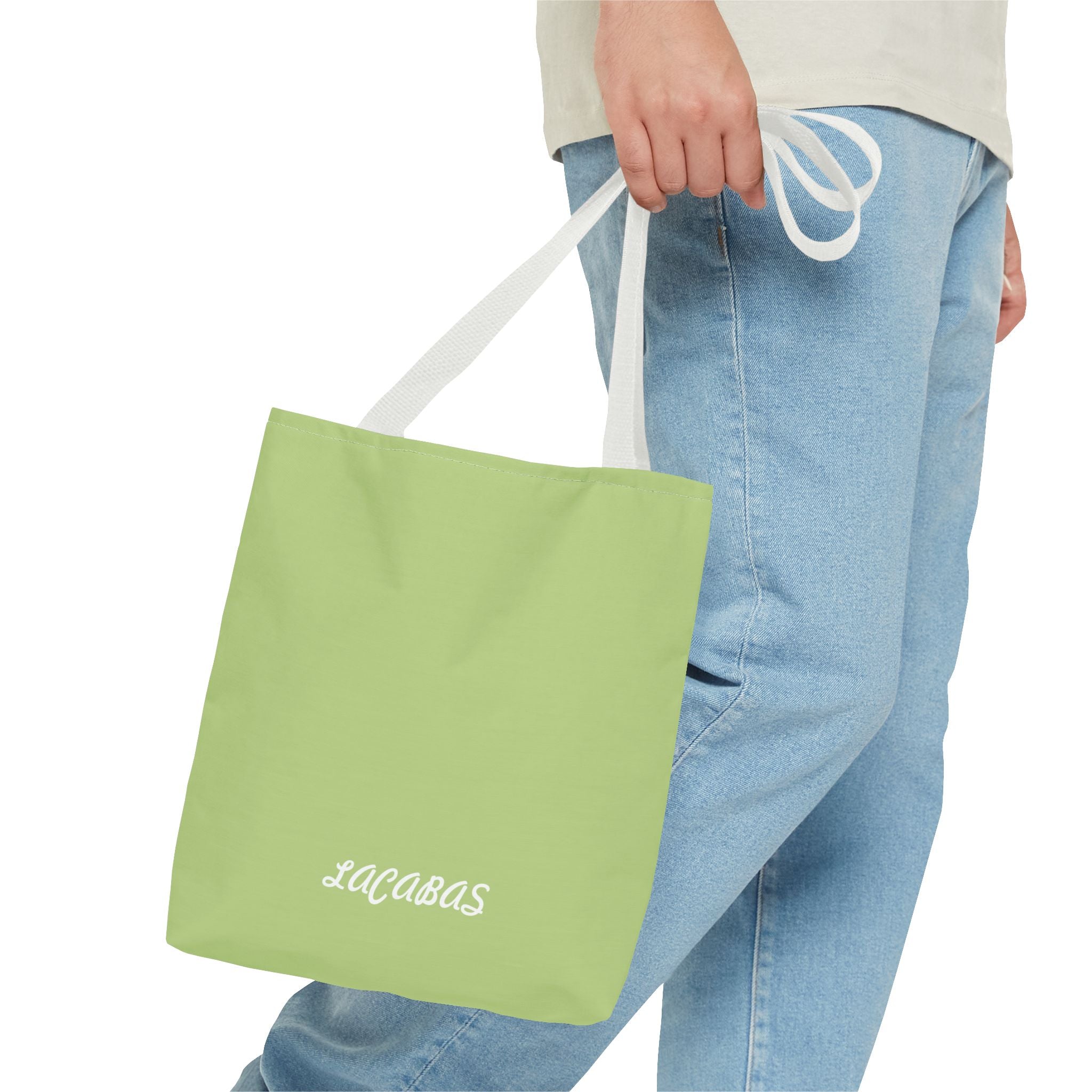 Olive  'LACABAS' Tote Bag — Personalized Canvas Shopping Tote