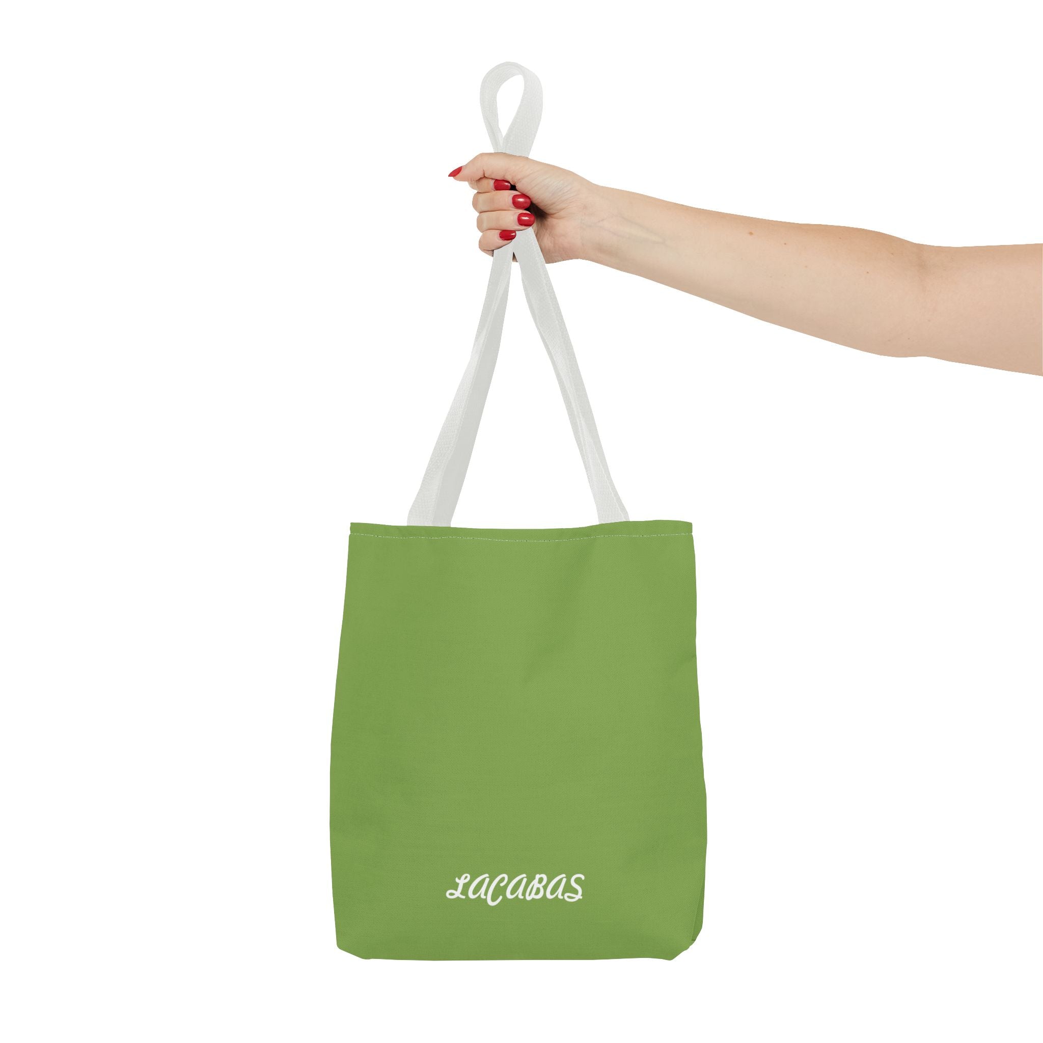 Green 'LACABAS' Tote Bag — Personalized Canvas Shopping Tote