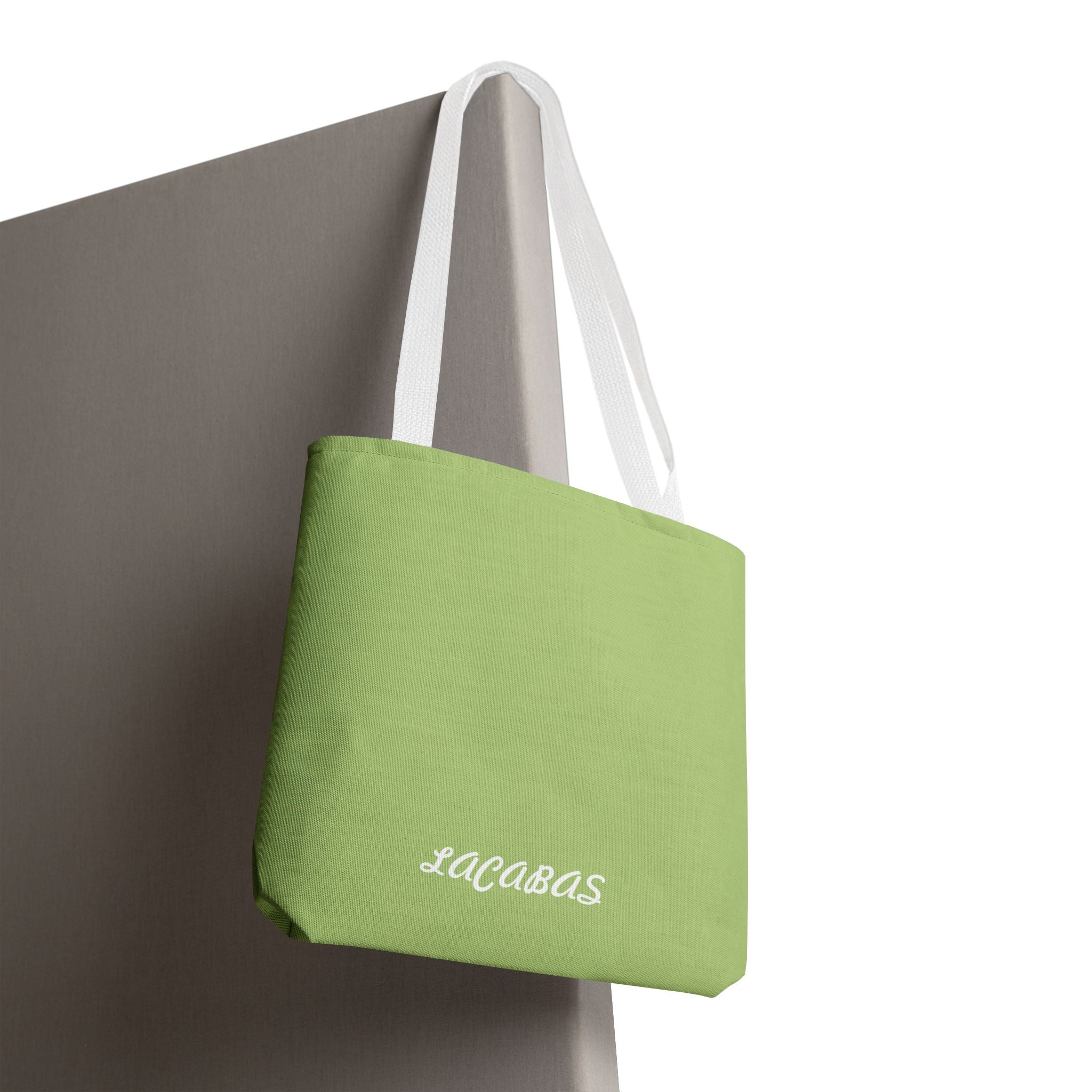 Olive  'LACABAS' Tote Bag — Personalized Canvas Shopping Tote