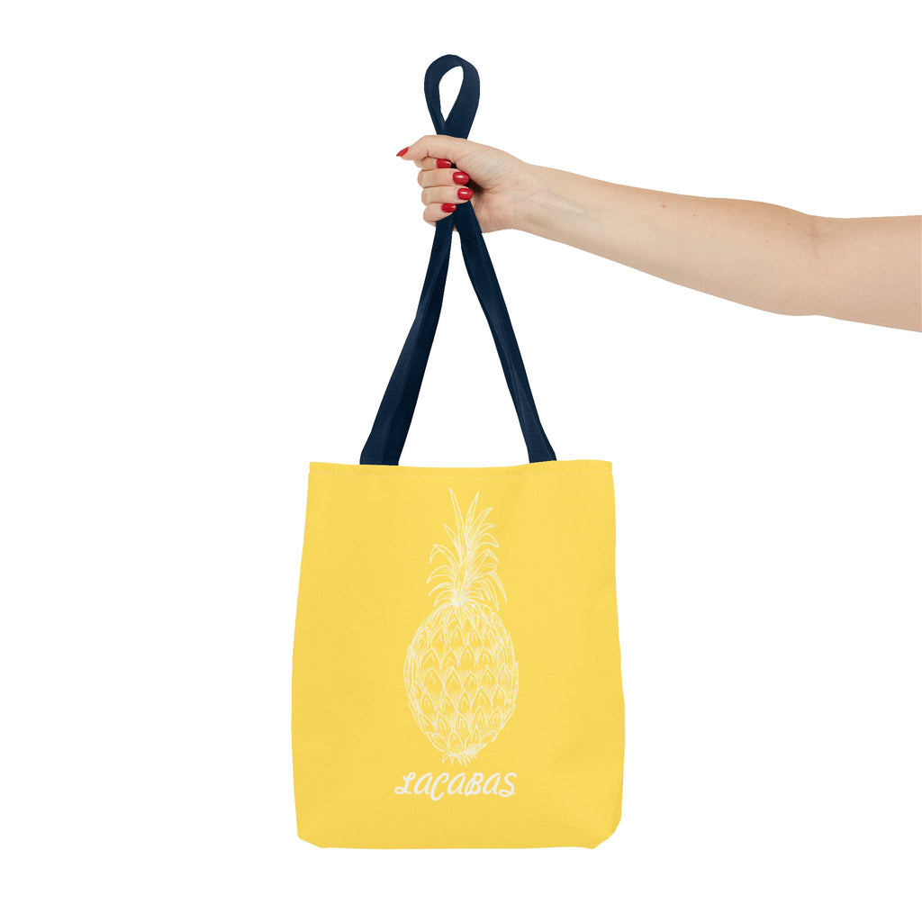 Pineapple Print Tote Bag — Tropical Fruit Pattern Beach & Market Tote