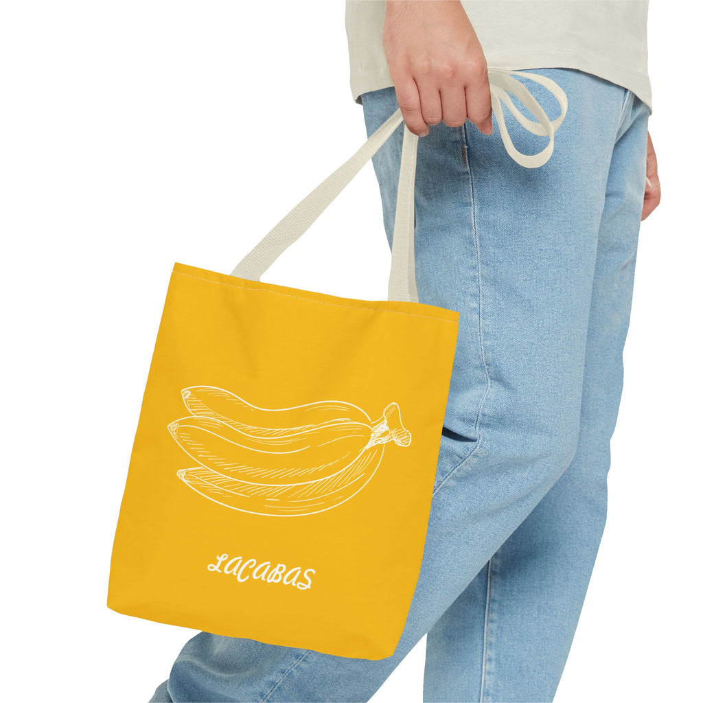 Banana Print Tote Bag — Fun Fruit Pattern Beach & Market Bag
