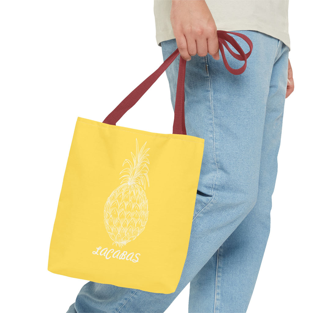 Pineapple Print Tote Bag — Tropical Fruit Pattern Beach & Market Tote