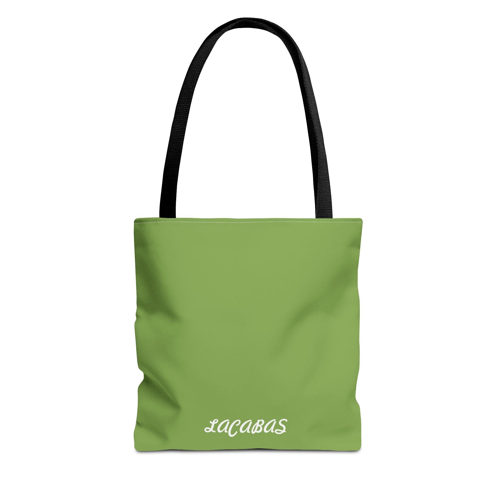 Green 'LACABAS' Tote Bag — Personalized Canvas Shopping Tote