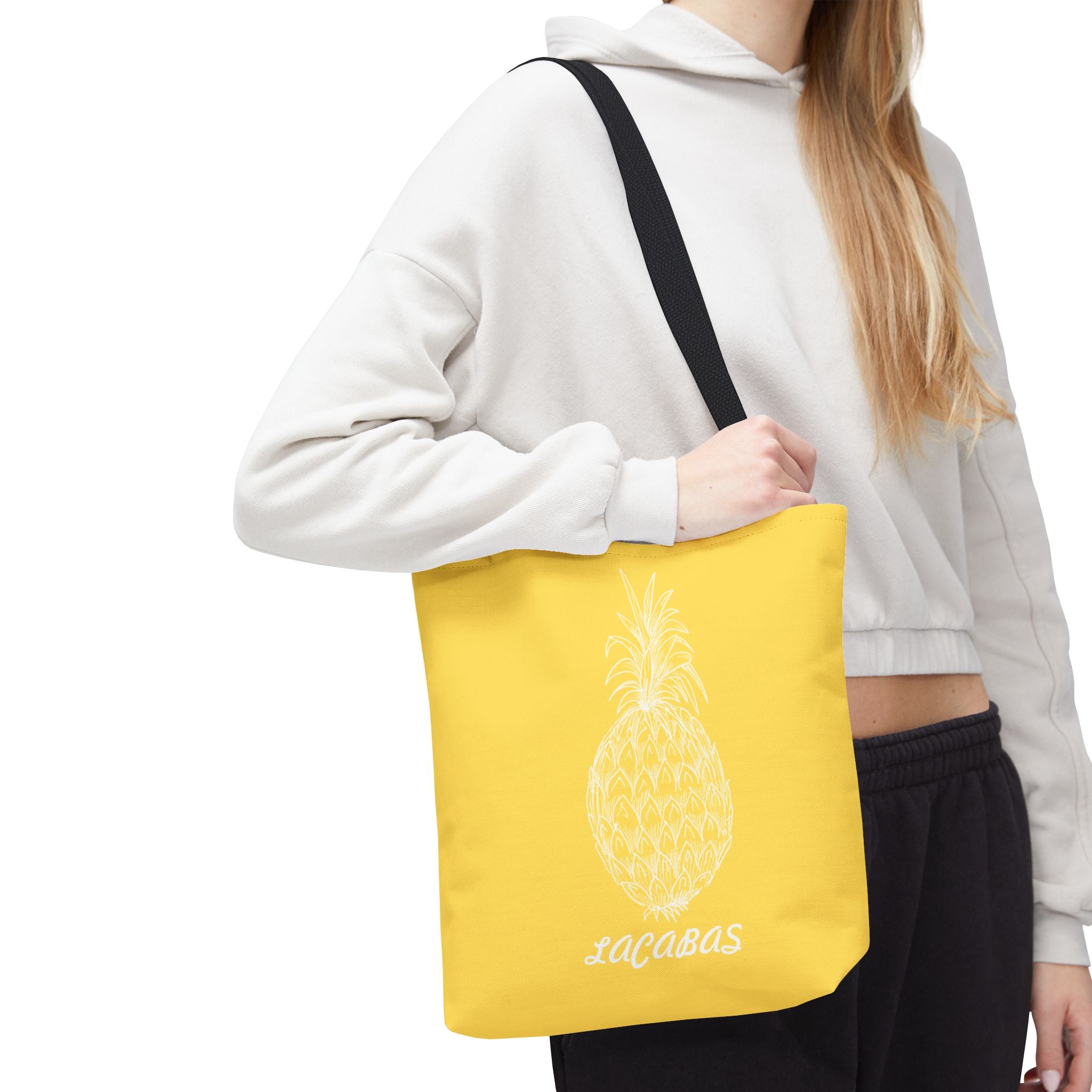 Pineapple Print Tote Bag — Tropical Fruit Pattern Beach & Market Tote