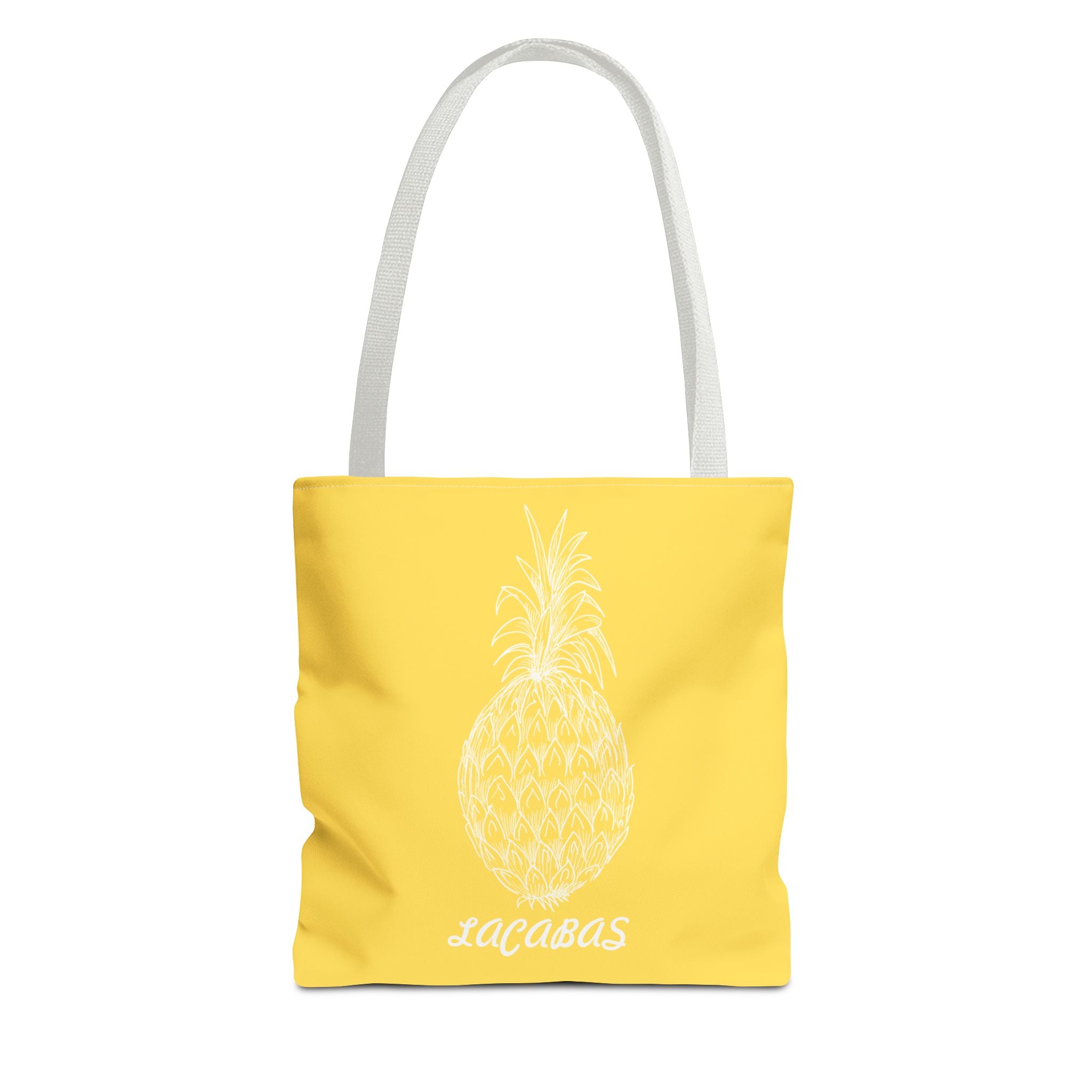Pineapple Print Tote Bag — Tropical Fruit Pattern Beach & Market Tote