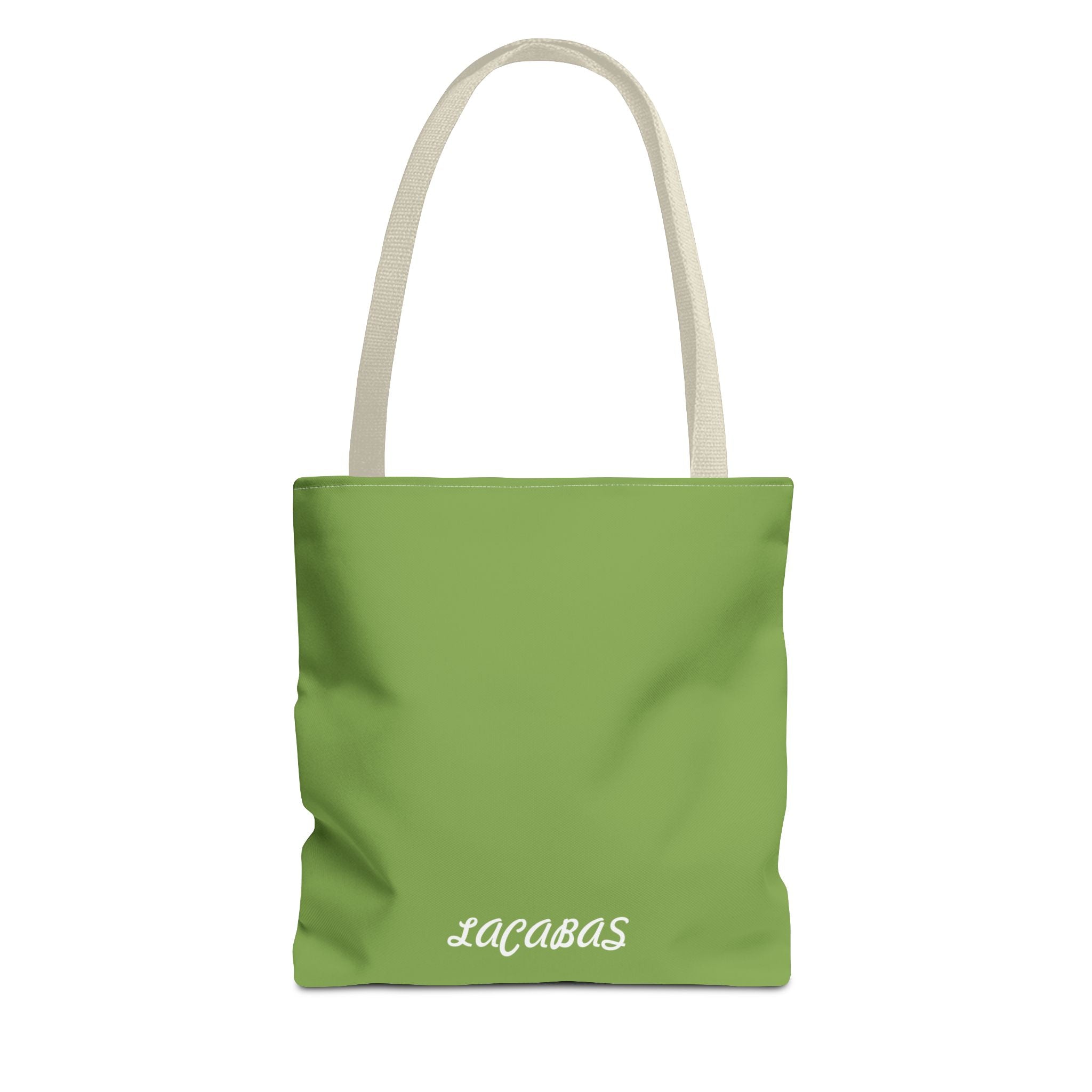 Green 'LACABAS' Tote Bag — Personalized Canvas Shopping Tote