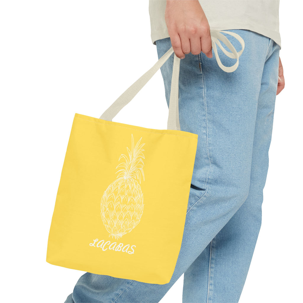 Pineapple Print Tote Bag — Tropical Fruit Pattern Beach & Market Tote