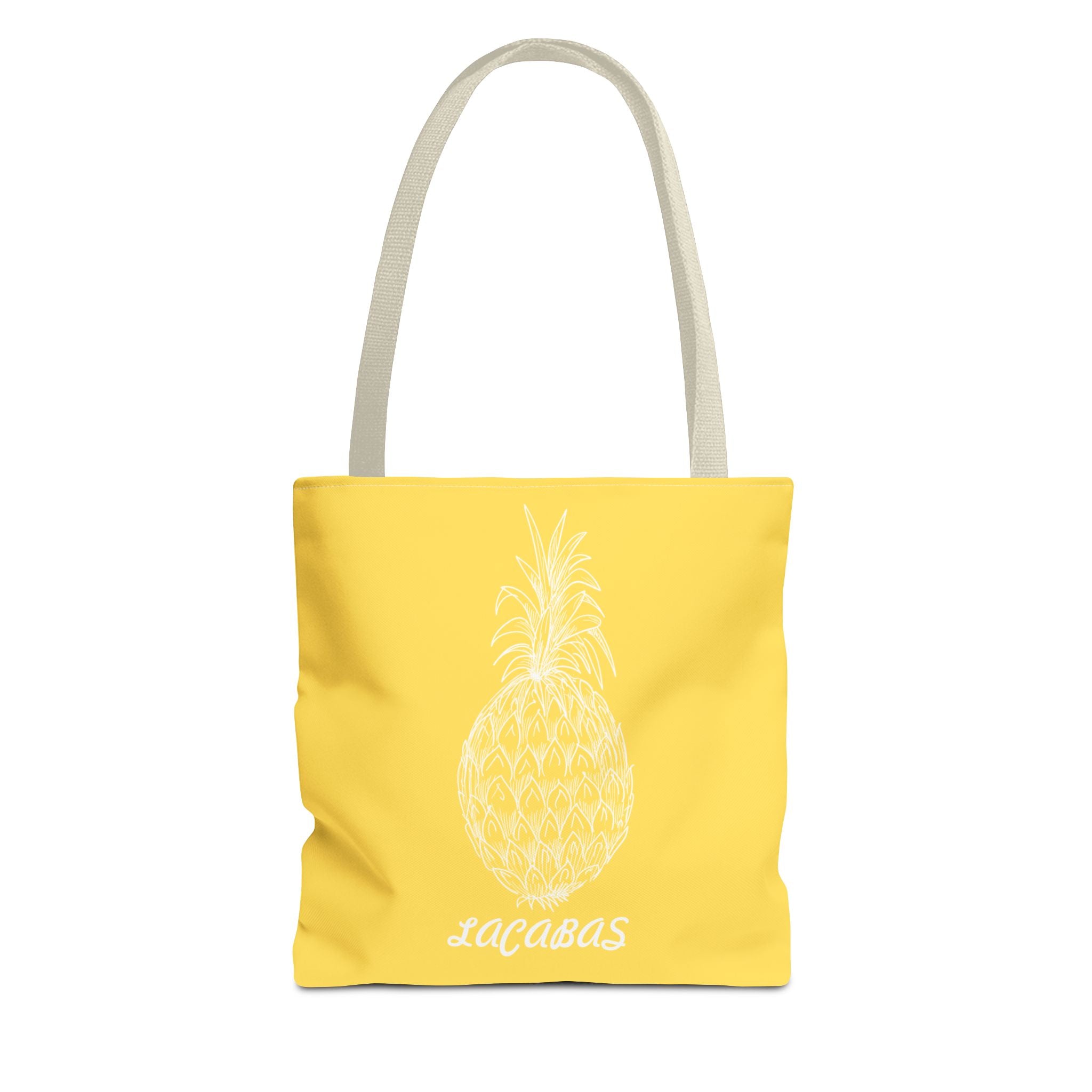 Pineapple Print Tote Bag — Tropical Fruit Pattern Beach & Market Tote