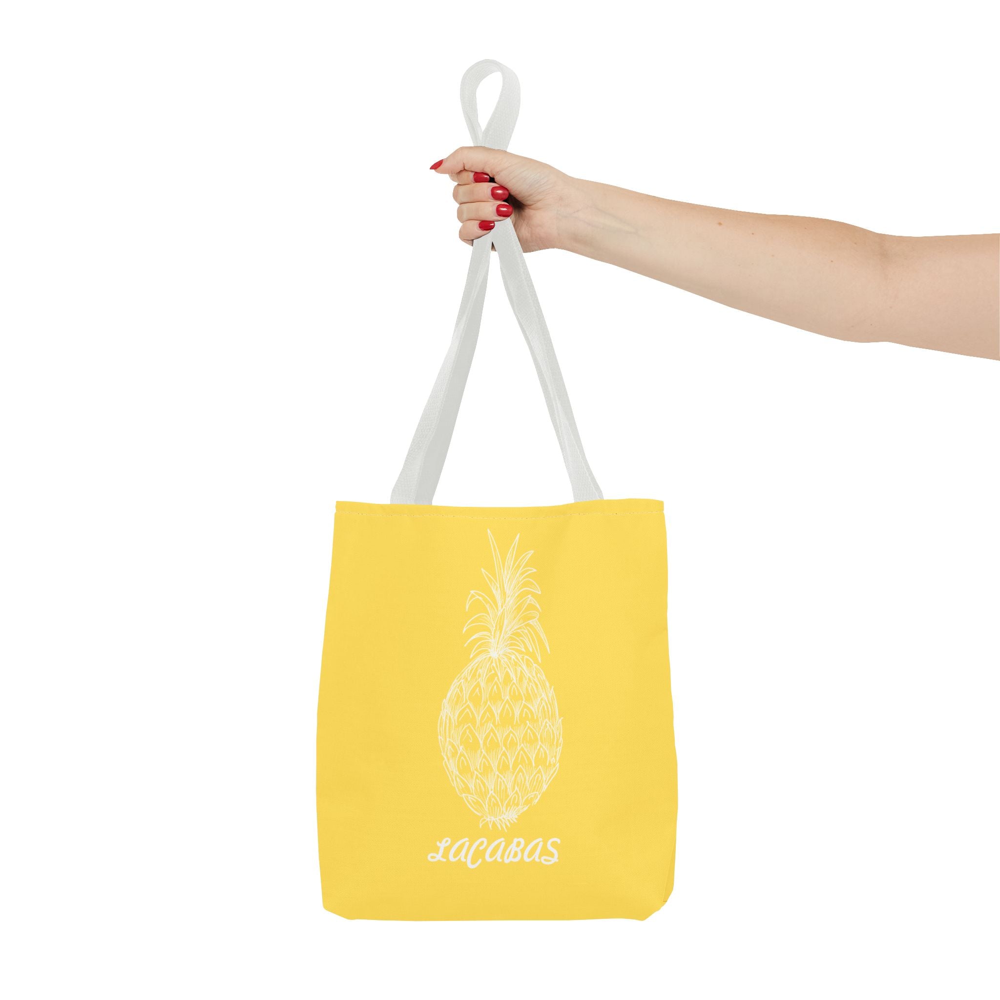 Pineapple Print Tote Bag — Tropical Fruit Pattern Beach & Market Tote