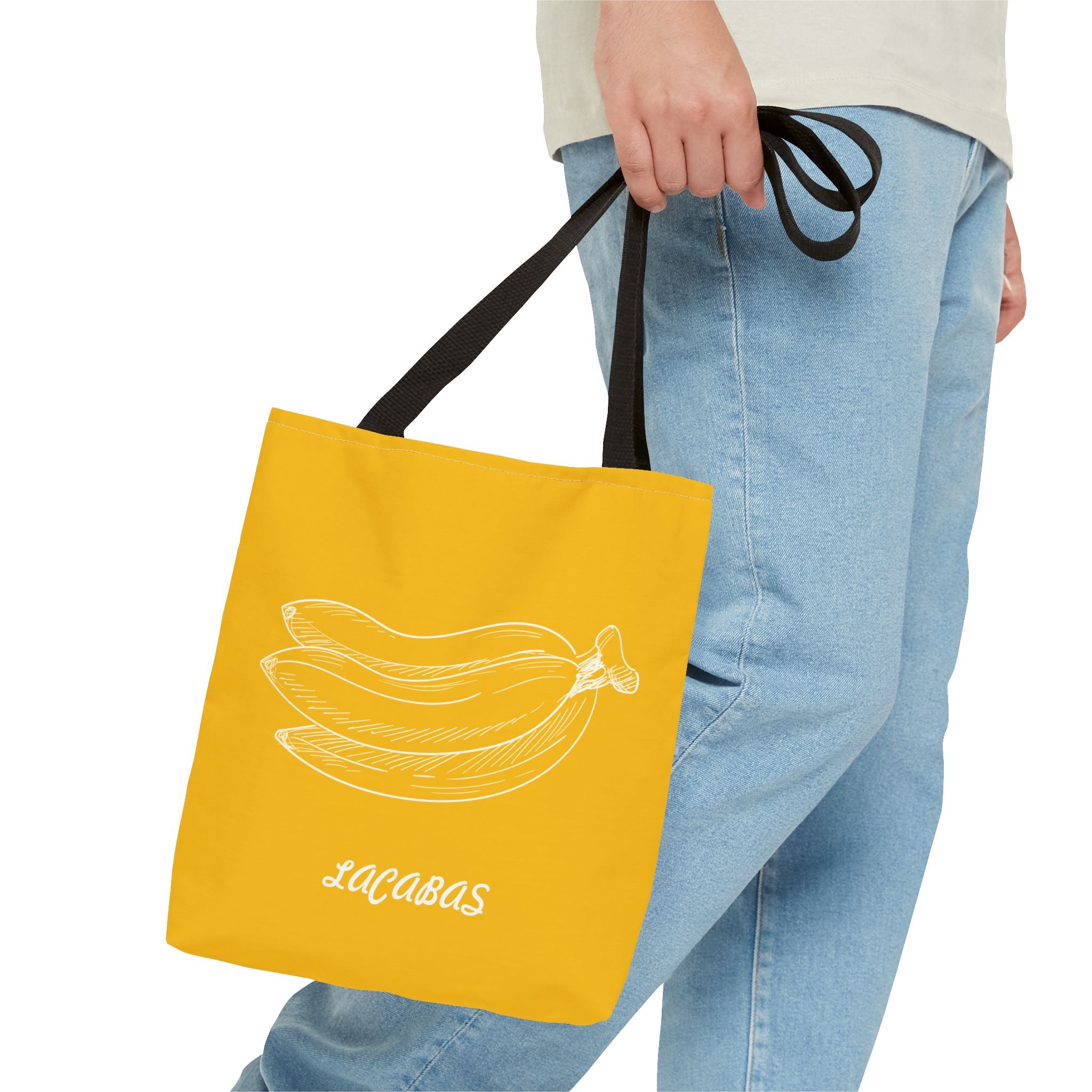 Banana Print Tote Bag — Fun Fruit Pattern Beach & Market Bag