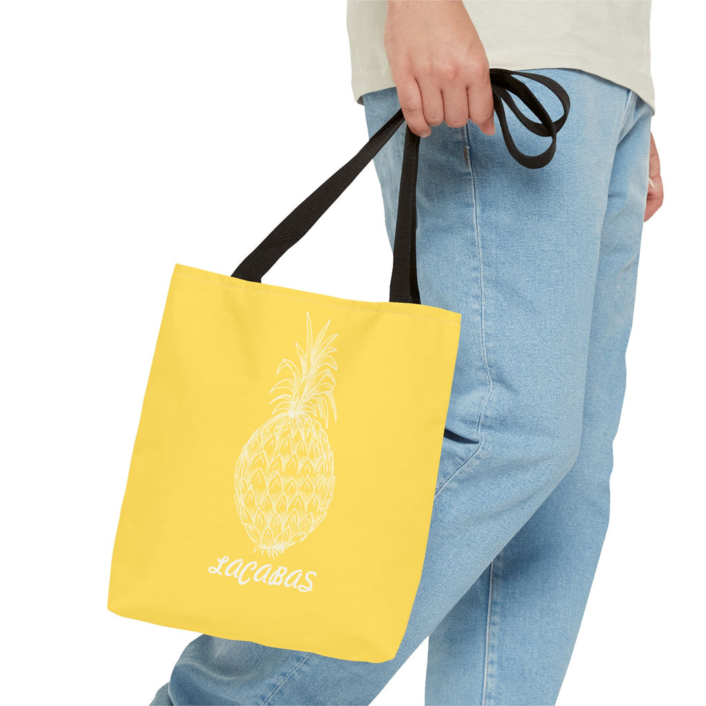 Pineapple Print Tote Bag — Tropical Fruit Pattern Beach & Market Tote