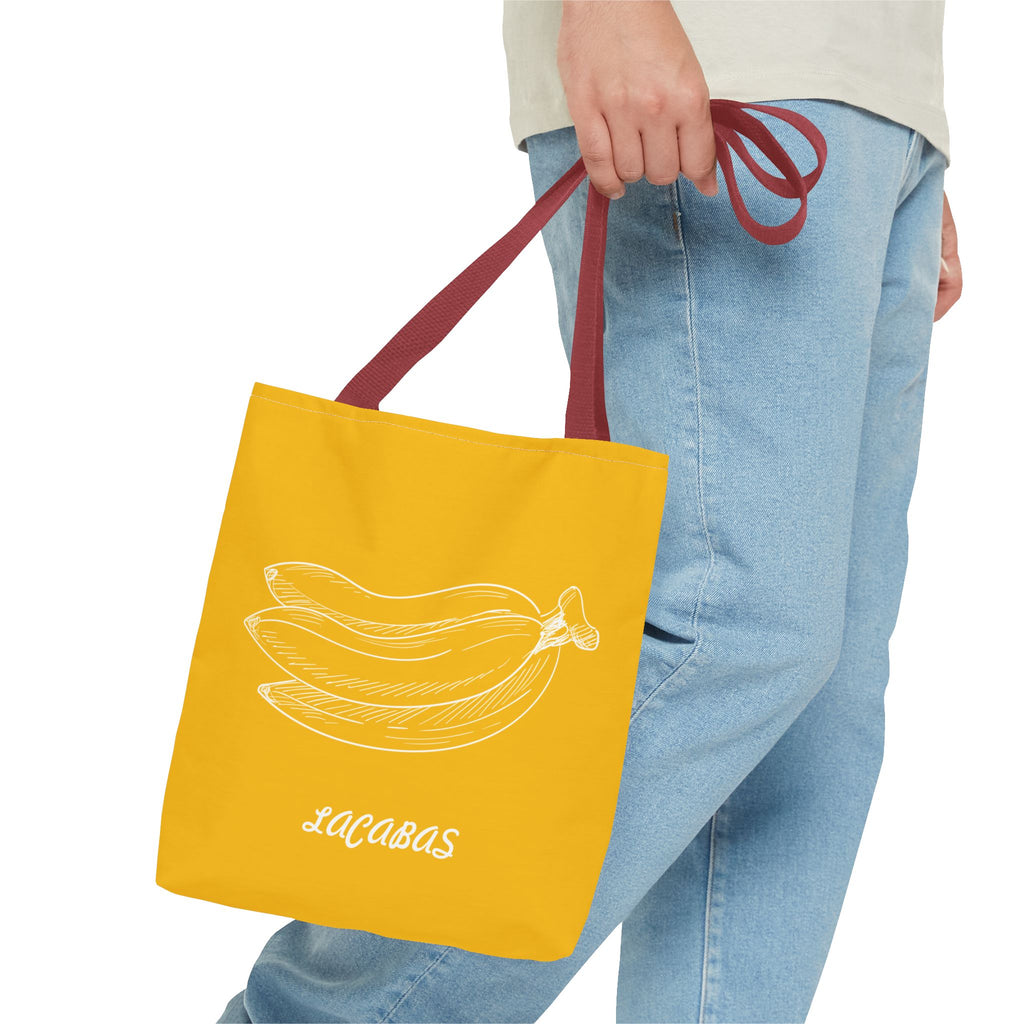 Banana Print Tote Bag — Fun Fruit Pattern Beach & Market Bag