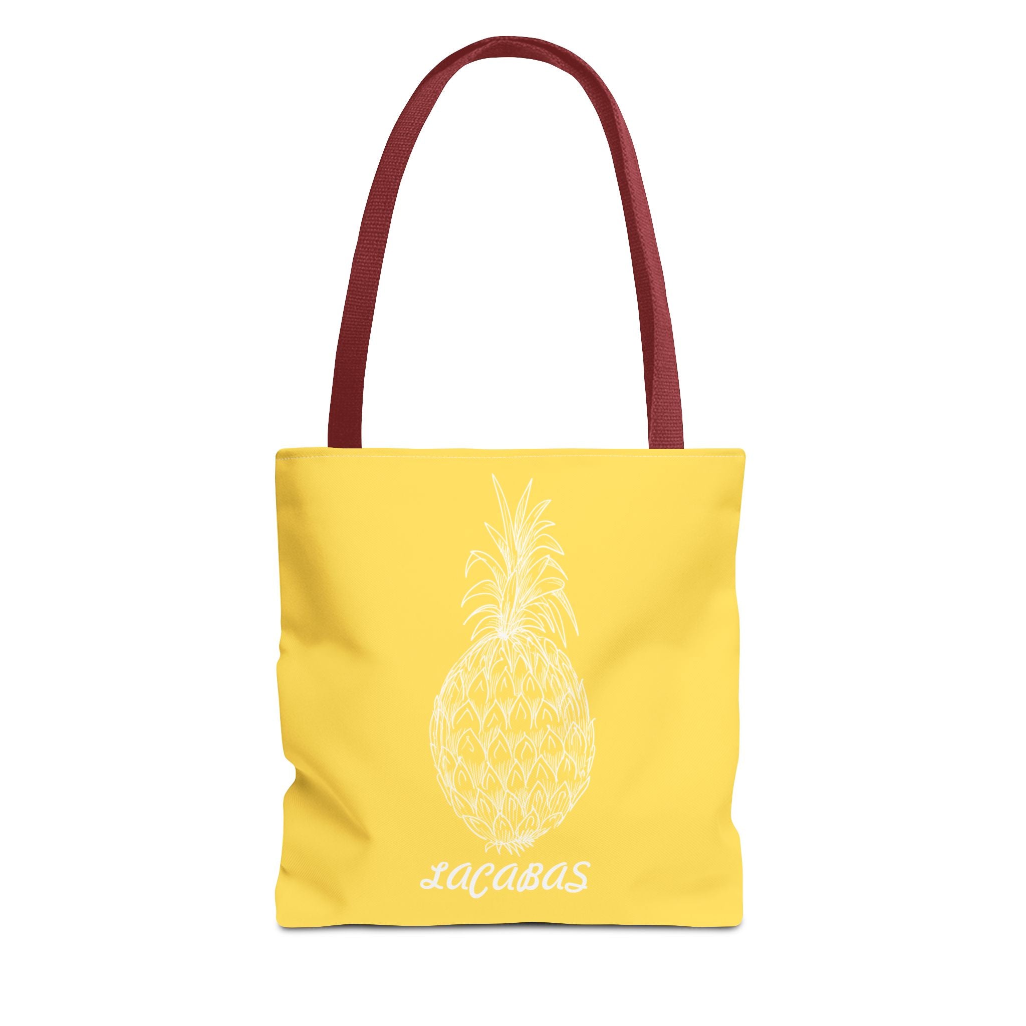 Pineapple Print Tote Bag — Tropical Fruit Pattern Beach & Market Tote